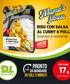 RISO CON SALSA AL CURRY E POLLO 3