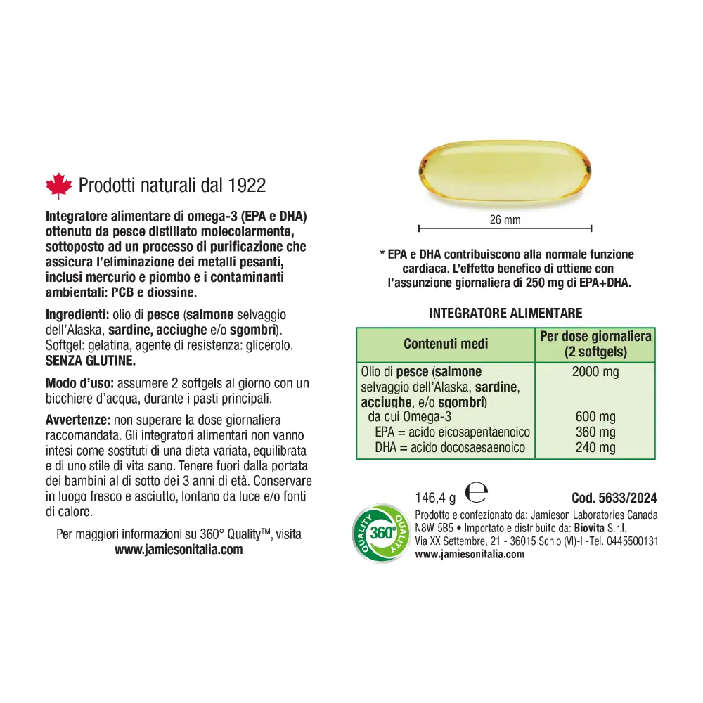 OMEGA-3 SALMON OIL 90 sft - immagine 3