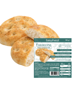 Mini-focaccia keto artigianale